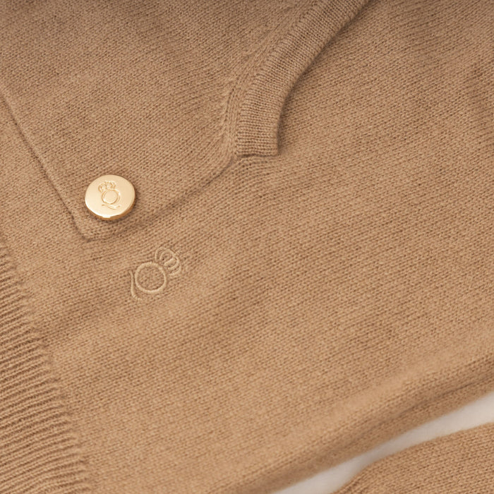 30% Cashmere Layla Relaxed Hoodie Hazelnut - Heritage Of Scotland - HAZELNUT