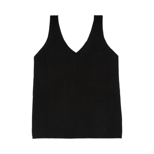 30% Cashmere Mia Vest Black - Heritage Of Scotland - BLACK