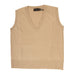 30% Cashmere V Tank Hazelnut - Heritage Of Scotland - HAZELNUT