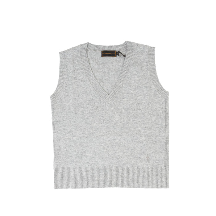 30% Cashmere V Tank Modest - Heritage Of Scotland - MODEST