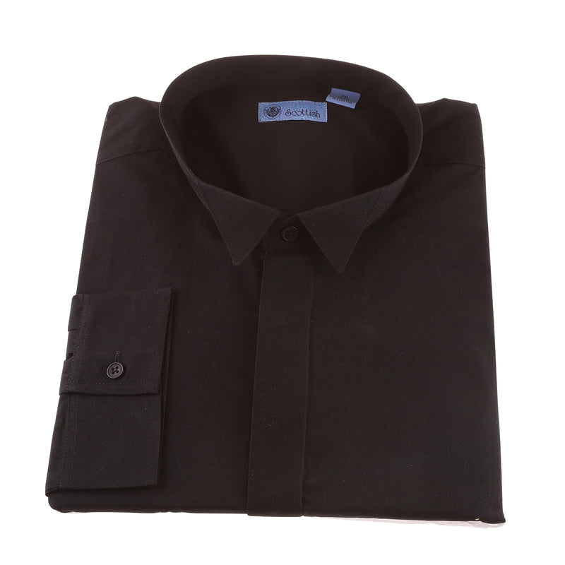 Wing Collar Shirt Schwarz