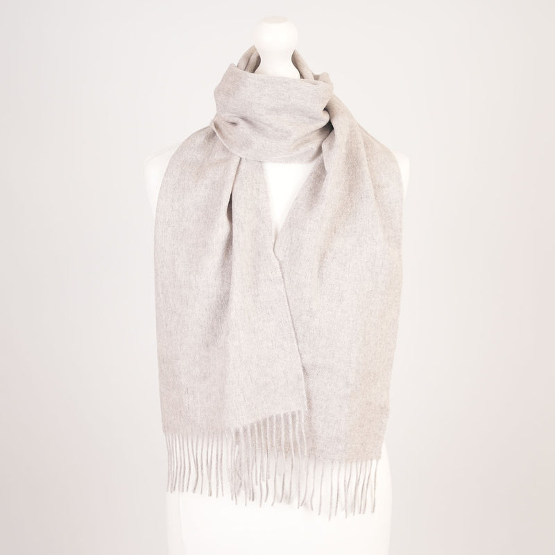 Edinburgh Cashmere Scarf Oyster Grey