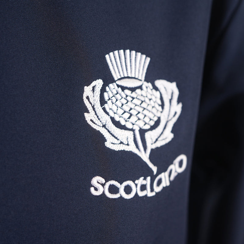 Navy Scotland Thistle Zip Softshell Jacket for Women