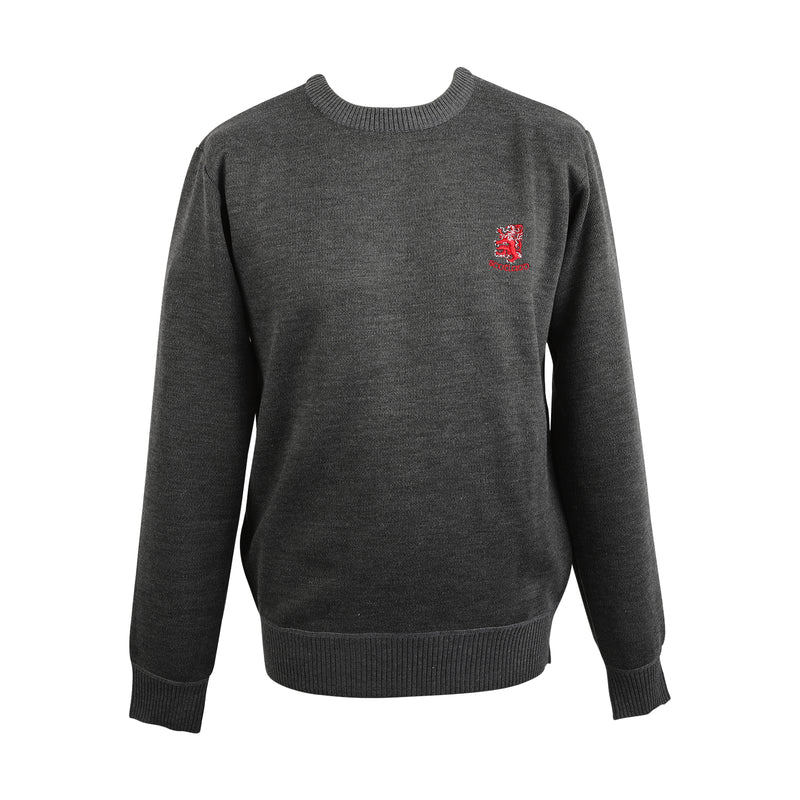 Men's Ballantrae Lion Crew Neck Jumper Charcoal Marl
