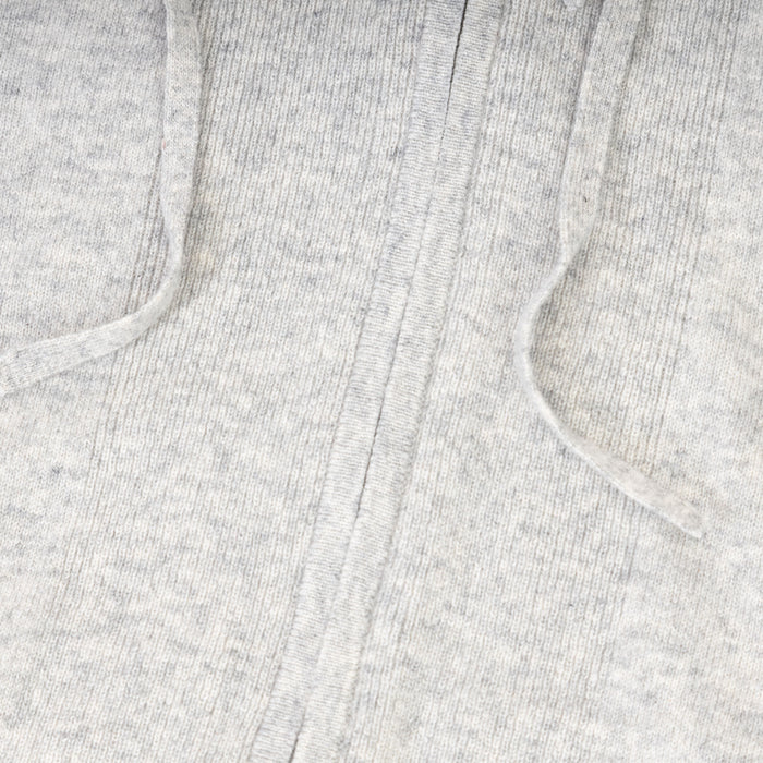 100% Cashmere Ladies Hoodie Light Grey