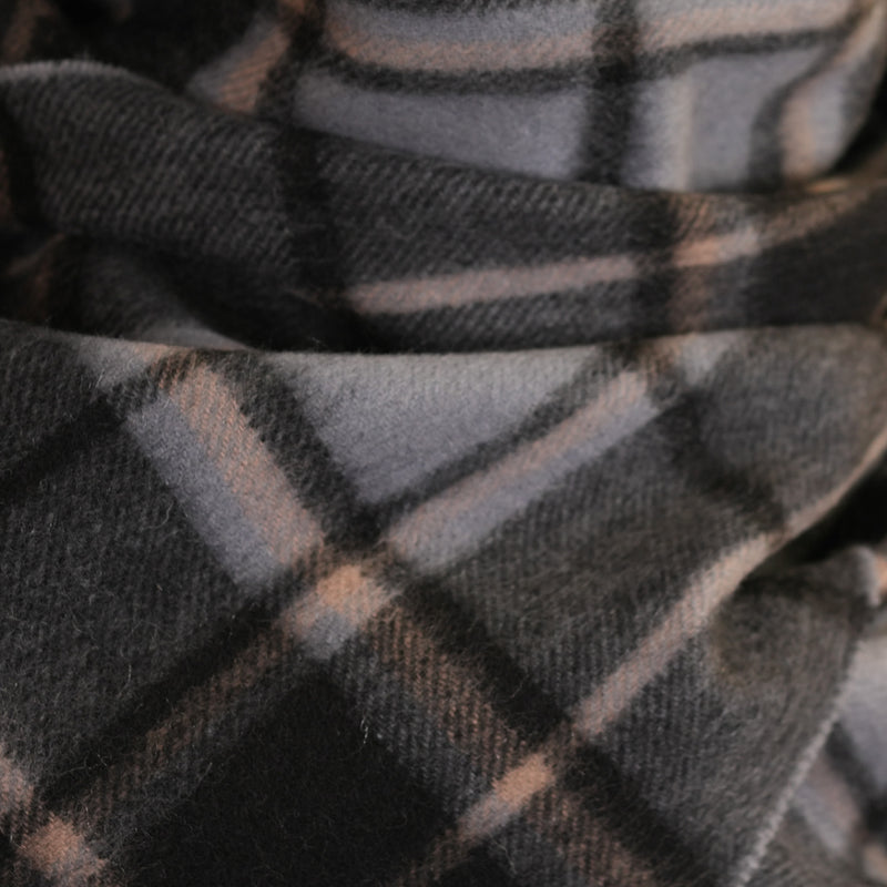 Edinburgh Cashmere Scarf Forrester Black Blue