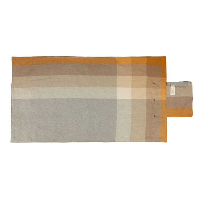 Woodside Check Foldaway Blanket Natural