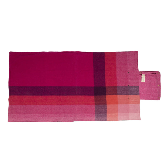 Woodside Check Foldaway Blanket Purple 23727