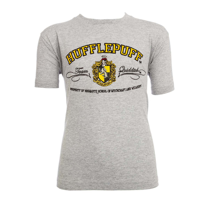 Hufflepuff Applique Tee Kids Grey