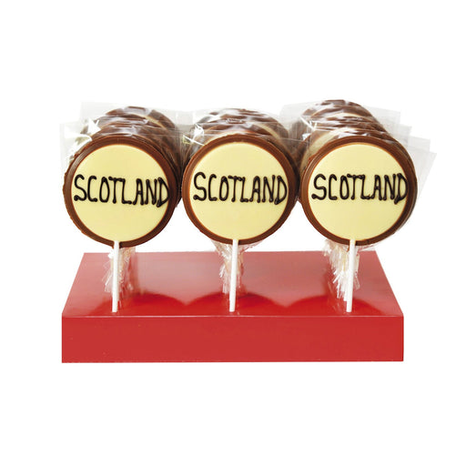 50G Sotland Chocolate Lollies Display - Heritage Of Scotland - NA