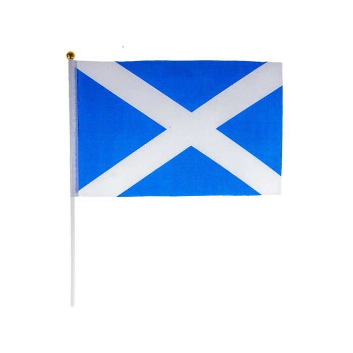 5Pack Saltire 9X6 Inch Handwaving Flag - Heritage Of Scotland - NA