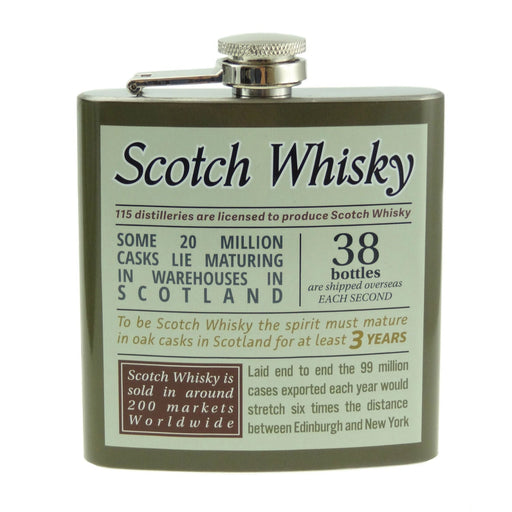 6Oz Transfer Hip Flasks ��� Whisky - Heritage Of Scotland - N/A