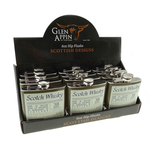 6Oz Transfer Hip Flasks ��� Whisky - Heritage Of Scotland - N/A