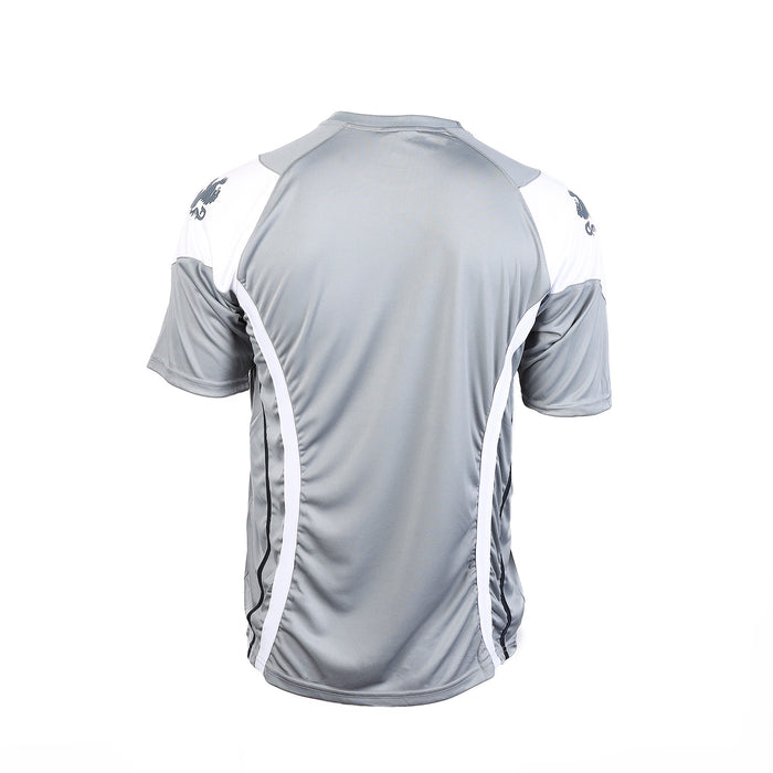 Herren Cooles T-Shirt Grau / Weiß