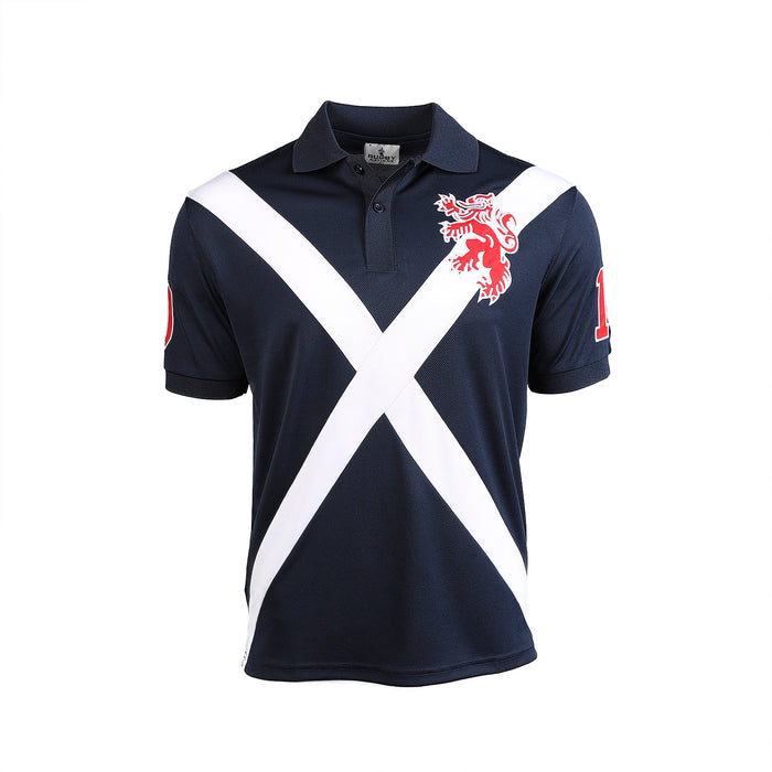 Cooldry Scotland Saltire & Lion Rampant Polo Shirt