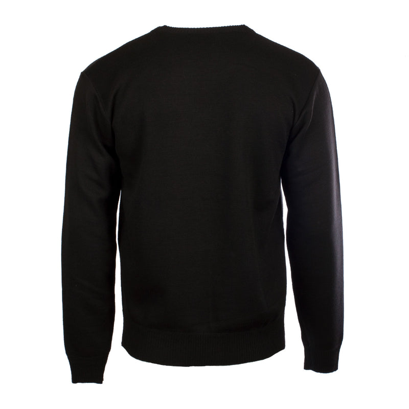 Men's Ballantrae Thistle C Neck Jumper Black