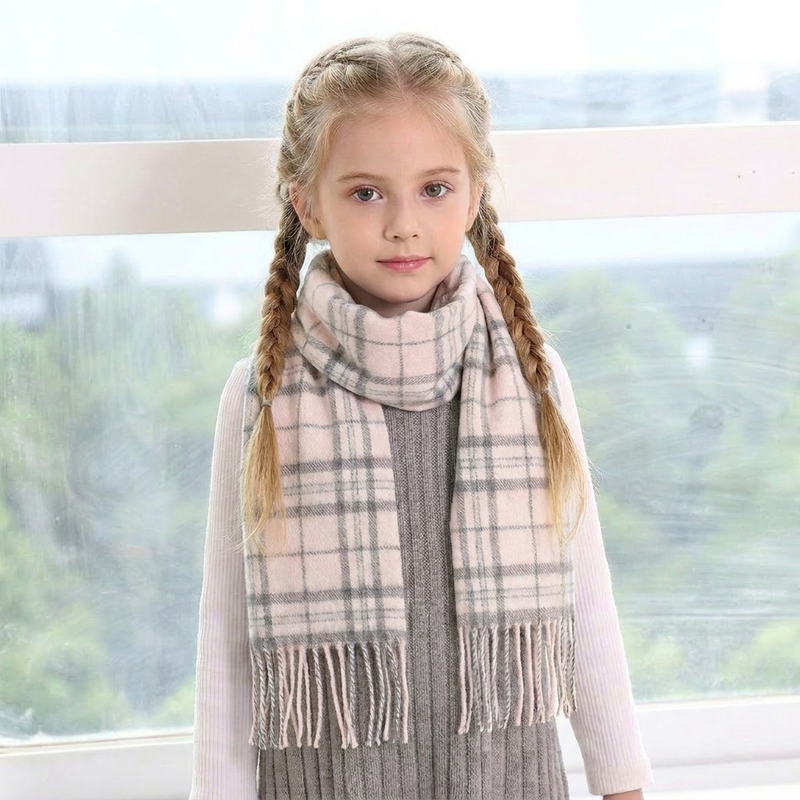 Edinburgh Cashmere Mini Scarf  Thomson Pale Pink