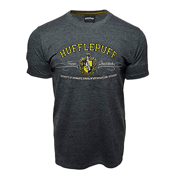 Harry Potter Hufflepuff Applique T-shirt Kids Charcoal