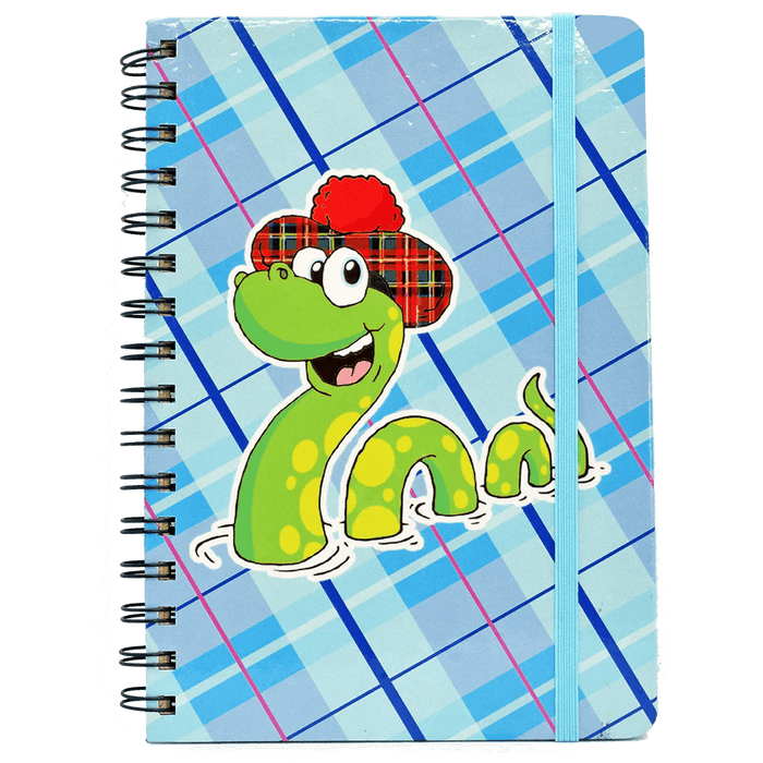A5 Spiral Notebook – Highland Coo or Nessie Tartan Design - Heritage Of Scotland - Nessie