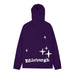 Adults Edin 3D Puff Printed Hooded Top – Purple - Heritage Of Scotland - XS