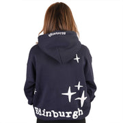Adults Edinburgh 3D Puff Print Hoodie – Navy Scotland Hooded Sweatshirt - Heritage Of Scotland - NAVY