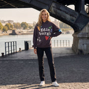 Adults Edinburgh 3D Puff Print Hoodie – Purple Scotland Hooded Sweatshirt - Heritage Of Scotland - XS