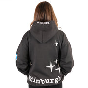 Adults Edinburgh 3D Puff Printed Hooded Top Charcoal - Heritage Of Scotland - CHARCOAL