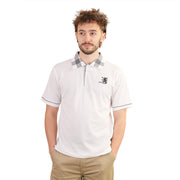 Adults Lion Scotland Polo Shirt White - Heritage Of Scotland - WHITE