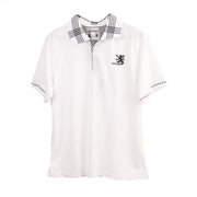 Adults Lion Scotland Polo Shirt White - Heritage Of Scotland - WHITE
