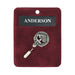 Anderson Clan Badge, Kilt Pin, Lapel Pin, Cufflinks, Keyring/Key Fob & Gift Set — Fine Pewter by Art Pewter — Made in Scotland (Shiny Finish) - Heritage Of Scotland - Lapel Pin