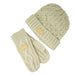 Aran Ladies Knitted 2 - Finger Mittens - Heritage Of Scotland - Khaki