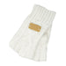 Aran Ladies Knitted Fingerless Gloves - Heritage Of Scotland - Cream
