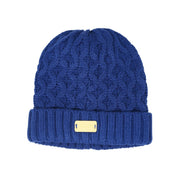 Aran Ladies Knitted Hat - Navy - Heritage Of Scotland - 