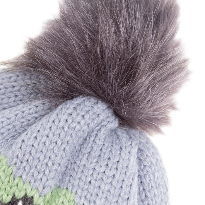 Aran Sheep Pom Pom Hat - Heritage Of Scotland - BLUSH