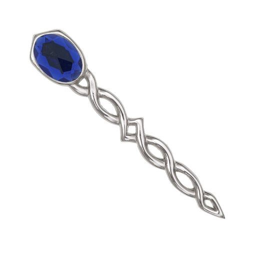 Argyll Interlace Kilt Pin Blue Blue - Heritage Of Scotland - BLUE