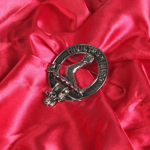 Armstrong Clan Badge, Kilt Pin, Lapel Pin, Cufflinks, Keyring/Key Fob & Gift Set — Fine Pewter by Art Pewter — Made in Scotland (Shiny Finish) - Heritage Of Scotland - Badge