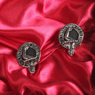 Armstrong Clan Badge, Kilt Pin, Lapel Pin, Cufflinks, Keyring/Key Fob & Gift Set — Fine Pewter by Art Pewter — Made in Scotland (Shiny Finish) - Heritage Of Scotland - Cufflinks