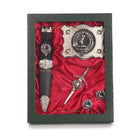 Armstrong Clan Badge, Kilt Pin, Lapel Pin, Cufflinks, Keyring/Key Fob & Gift Set — Fine Pewter by Art Pewter — Made in Scotland (Shiny Finish) - Heritage Of Scotland - Gift Set