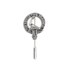 Armstrong Clan Badge, Kilt Pin, Lapel Pin, Cufflinks, Keyring/Key Fob & Gift Set — Fine Pewter by Art Pewter — Made in Scotland (Shiny Finish) - Heritage Of Scotland - Lapel Pin