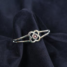 Art Pewter Birthstone Bangle - Silver Plated Pewter - Made in Scotland - June (Light Amethyst) - Heritage Of Scotland -