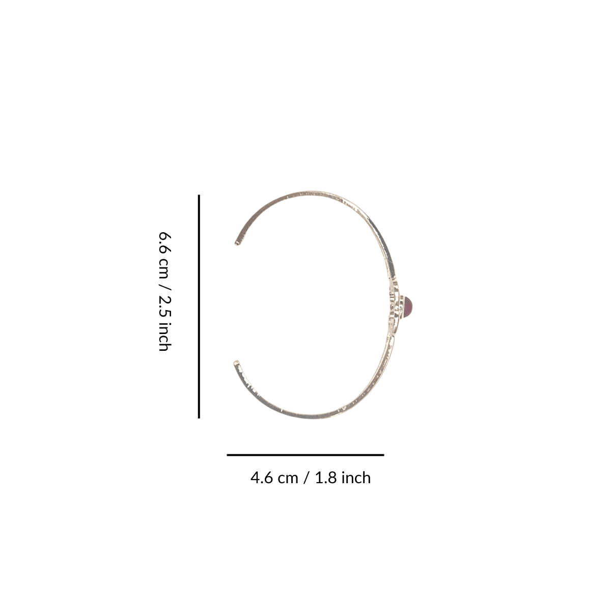 Art Pewter Birthstone Bangle - Silver Plated Pewter - Made in Scotland - May (Emerald) - Heritage Of Scotland -