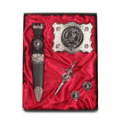 Baird Clan Badge, Kilt Pin, Lapel Pin, Cufflinks, Keyring/Key Fob & Gift Set — Fine Pewter by Art Pewter — Made in Scotland (Shiny Finish) - Heritage Of Scotland - Gift Set