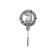 Baird Clan Badge, Kilt Pin, Lapel Pin, Cufflinks, Keyring/Key Fob & Gift Set — Fine Pewter by Art Pewter — Made in Scotland (Shiny Finish) - Heritage Of Scotland - Lapel Pin