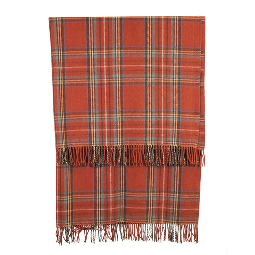 Ballantrae Highland Wool Blend Scottish Tartan Blanket Throw - Recycled Wool - 155 x 190 cm - STEWART ROYAL ANTIQUE - Heritage Of Scotland - 
