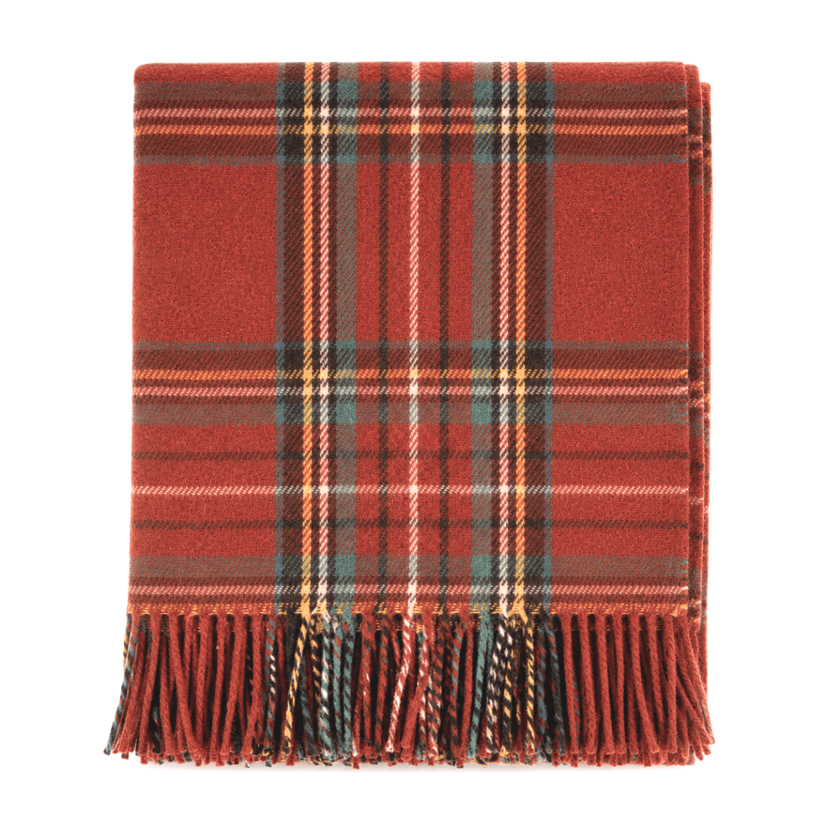 Ballmoral Highland Wool Blend Scottish Tartan Blanket Throw - Recycled Wool - 155 x 190 cm - STEWART ROYAL ANTIQUE - Heritage Of Scotland -