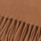 Balmoral 100% Cashmere Woven Scarf - PLAIN CAMEL - Heritage Of Scotland -