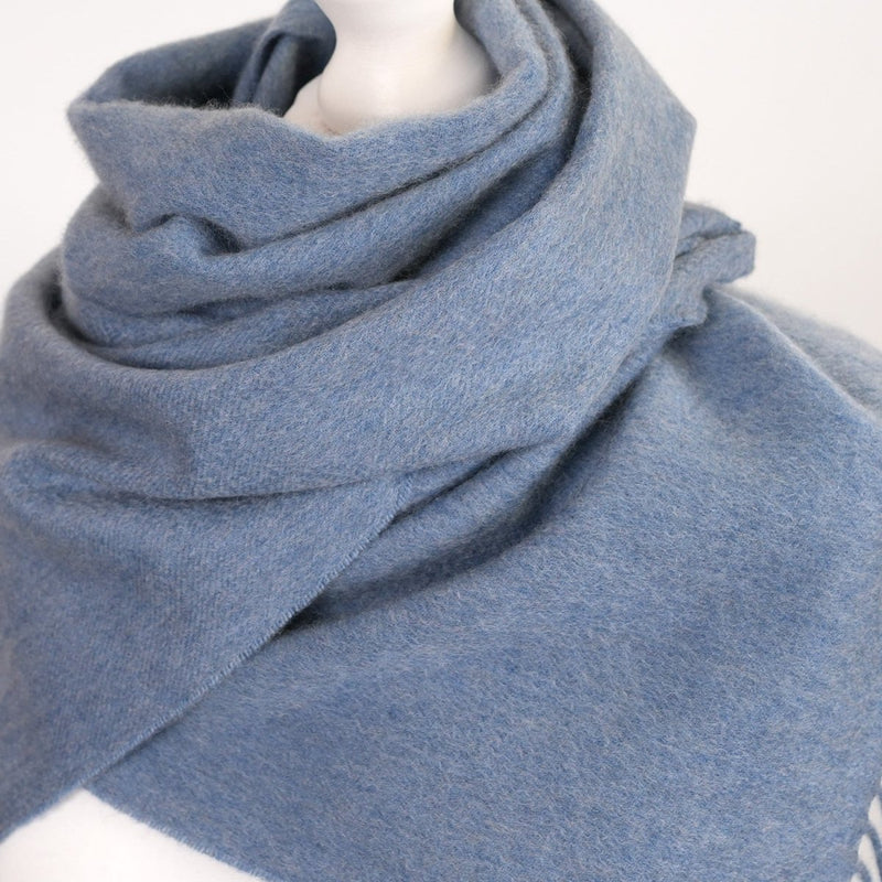 Balmoral 100% Cashmere Woven Scarf - PLAIN JEANS - Heritage Of Scotland -