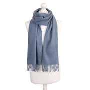 Balmoral 100% Cashmere Woven Scarf - PLAIN JEANS - Heritage Of Scotland -