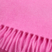 Balmoral 100% Cashmere Woven Scarf - PLAIN LIPSTICK PINK - Heritage Of Scotland -