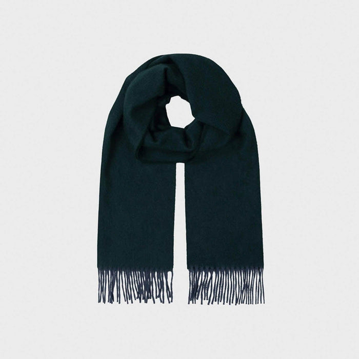 Balmoral 100% Cashmere Woven Scarf Plain Navy - Heritage Of Scotland - PLAIN NAVY